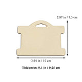 Jewelry Display Card Wood Tags Bracelet Display Cards Blank Unfinished Wood Necklace Card Holder Hanging Cards Earrings Showing Tags (3.94x2.87 in, Creaides