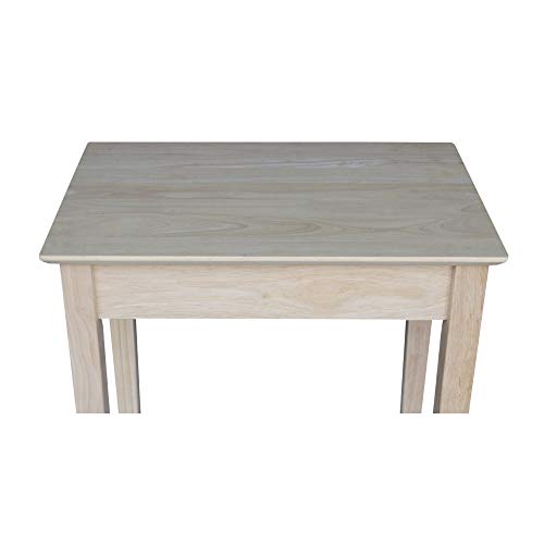 International Concepts Narrow End Table, Unfinished IC International Concepts