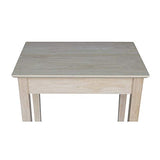 International Concepts Narrow End Table, Unfinished IC International Concepts