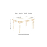 Signature Design by Ashley Owingsville Rustic Farmhouse Dining Room Table, Black & Brown Signature Design by Ashley