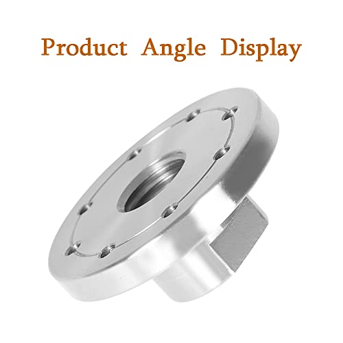 kimllier 3-Inch Steel Lathe Faceplate Wood Lathe Face Plate Fit for 1-Inch x 8TPI Spindle without Screwchuck kimllier