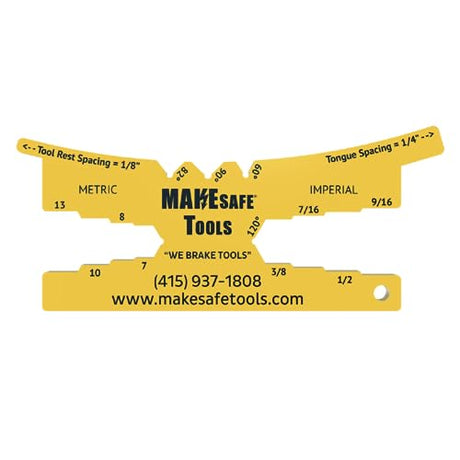 BENCH GRINDER SAFETY GAUGE & MULTI-TOOL (1) MAKESAFE