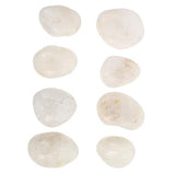SEWACC 8Pcs Painting Stone Pebbles Rocks Stones Bundle River Painting Kindness Rocks Decoration Pebble Flat Pebble River Polished Pebbles Decorative SEWACC