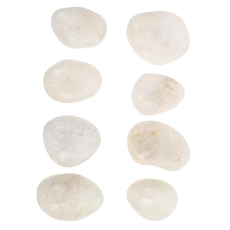 SEWACC 8Pcs Painting Stone Pebbles Rocks Stones Bundle River Painting Kindness Rocks Decoration Pebble Flat Pebble River Polished Pebbles Decorative SEWACC