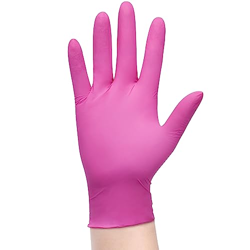 SwiftGrip Powder-Free Nitrile Gloves, Medium, 50ct Box - 3-mil, Disposable, Latex-Free, for Kitchen, Cleaning, Estheticians, Hair Stylist - SwiftGrip