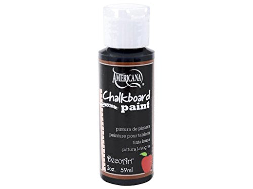 DecoArt DS90-3  Americana Chalkboard Paint, 2-Ounce, Black Slate - WoodArtSupply