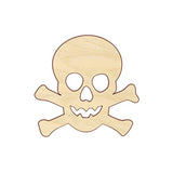 Skull and Crossbones Wood Craft,Unfinished Wooden Cutout Art,DIY Wood Sign, Inspirational Farmhouse Wall Plaque,Rustic Home Decor for Home Laundry Arupkeer