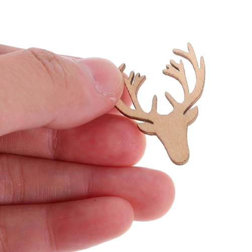 Operitacx 150pcs Unfinished Mini Wooden Ornaments Animal Theme Natural Wood Slices DIY Mini Wood Cutouts Ornaments Art Craft Classroom Decoration Operitacx