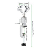 MAHIONG 2 Packs 2 Inch Bench Clamp Vise Grinder Holder, 360 Degree Aluminium Alloy Electric Universal Stand Holder Table Clamp Vise for Woodworking MAHIONG