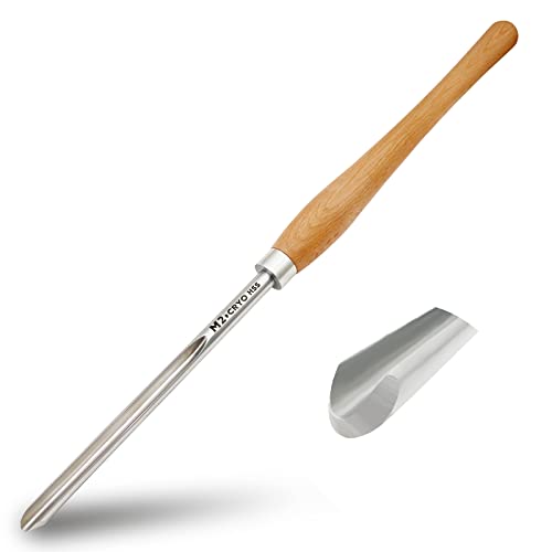 UF-SHARP 5/8 inch Bowl Gouge for Wood Lathe,M2 Cryo HSS Wood Turning Tools with Beech Wood Handle (5/8 inch) UF-SHARP
