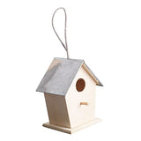 Yardenfun Outdoor Bird House Garden Hanging Bird Nest DIY Painting Bird House Birdhouse to Paint Craft Wood Bird House Unfinished Wood Birdhouse Bird Yardenfun