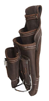 Zeluga 20-148 10 Pocket Top Grain Leather Tool Bag, Oil Tan Zeluga