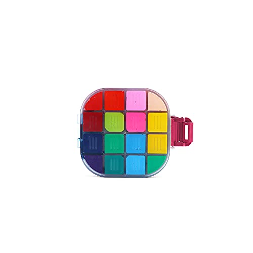 Transon Box Transon Airtight Paint Storage Palette Box 16 Wells Fuchsia Color ...