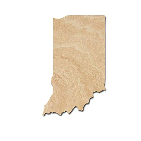 Indiana Wood Cutouts for crafts, Laser Cut Wood Shapes 5mm thick Baltic Birch Wood, Multiple Sizes Available Elliefont Styles