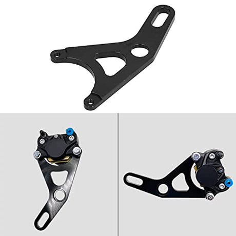 Acouto Rear Brake Caliper Bracket for Motorcycle Electric Scooter 8.7in Brake Disc 3.2in Radial Caliper Rear Brake Caliper Mount Adapter Mounting Acouto