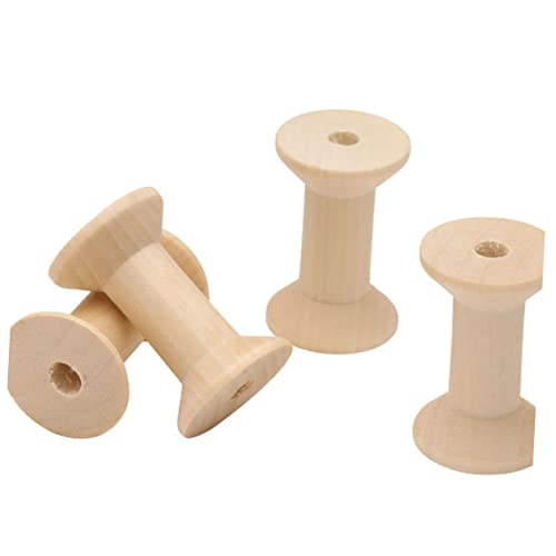 Anneome 100 Pcs Flossers Embroidery Kit Wooden Craft Spools Wood Thread Spools Dental Floss Winding To Weave Anneome