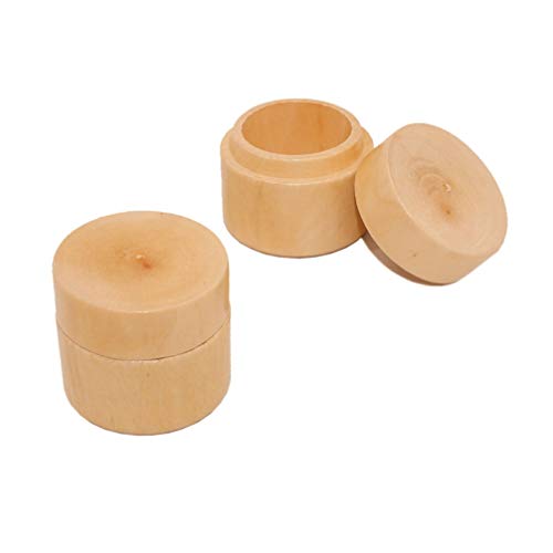 MAGICLULU Rings for Men 1pc Wooden Engagement Ring Box Simple Round Wooden Ring Box Natural Unfinished Ring Box Natural Round Ring Storage Box for MAGICLULU