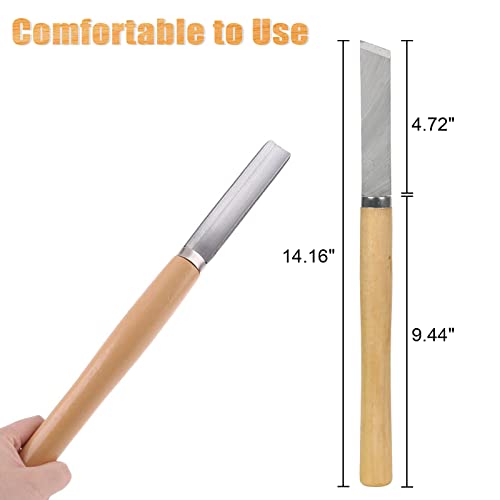 8Pcs Wood Lathe Tools, Professional Wood Turning Tools for Lathe Chisel Set with 2 Skew 1 Spear Point 1 Parting 1 Round Nose 3 Gouge Tools for TVlifams