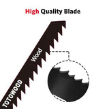 TOTOWOOD 21pcs Jig Saw Blades,Multi-Purpose T-Shank Jig Saw Blades,Assorted Jig Saw Kit Value Pack for Wood, Plastic and Metal Cutting with Carry Totowood