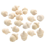 VILLCASE 60 pcs Woody Acorn Unfinished Wood Toys peg Dolls Acorns Wood Acorn Toy Mini Acorn Toys Unfinished Wood Crafts Home Supplies Wood Toys for VILLCASE