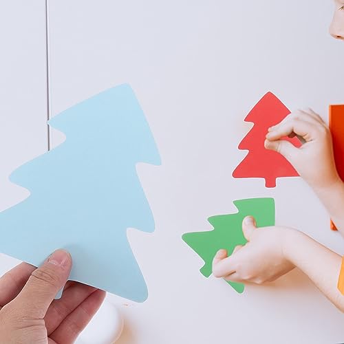 VOSAREA 72pcs Cartoon Tree Shaped Paper Cutouts Paper Cut Delicate Wall Paper Cutouts Decorative Paper Variety Decorations School Wall Decors Hand VOSAREA