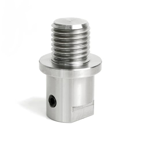 BMWOOD 5/8" Shopsmith Female to 1" x 8TPI Male Thread Adaptor, Woodworking Lathe Headstock Spindle Adaptor with Two Nylon Washers. BMWOOD