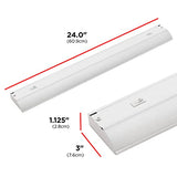 UltraPro 24 inch Hardwired Under Cabinet Lights, 3 Color Settings - 2700K/4000K/5000K - Warm White, Cool White, and Daylight, Under Cabinet Lighting, UltraPro