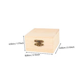 Abaodam 12 Pcs Packaging Storage Wooden Box Rustic Wooden Case Unfinished Wooden Jewelry Wood Ring Wood Trim Jewelery Organizer Earring Storage Abaodam