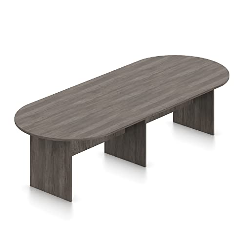 GOF 6FT, 8FT, 10FT Conference Table & Chairs (G13050B) Set, Dark Cherry, Espresso, Mahogany, Walnut, Artisan Grey (10ft Table Only, Artisan Grey) GOF