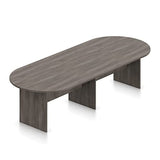 GOF 6FT, 8FT, 10FT Conference Table & Chairs (G13050B) Set, Dark Cherry, Espresso, Mahogany, Walnut, Artisan Grey (10ft Table Only, Artisan Grey) GOF