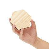 15 Pack Unfinished Wooden Hexagon Cutouts for Crafts, 1/4" Thick for Wood Burning, Engraving (4 x 4 in) Bright Creations