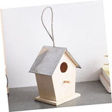 Yardenfun Outdoor Bird House Garden Hanging Bird Nest DIY Painting Bird House Birdhouse to Paint Craft Wood Bird House Unfinished Wood Birdhouse Bird Yardenfun