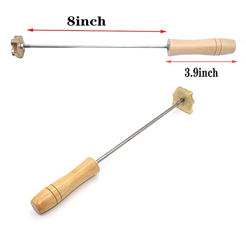 Customisable Wood Branding Iron with Handle for Woodworkers - Perfect for Crafting and Personalisation (4" x 4") Arokimi