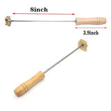Customisable Wood Branding Iron with Handle for Woodworkers - Perfect for Crafting and Personalisation (4" x 4") Arokimi