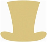 Top Hat Style 2 Unfinished MDF Wood Cutout Variety of Sizes USA Made St. Patrick's Day Decor Home Decor (6") Diverse Woodworking