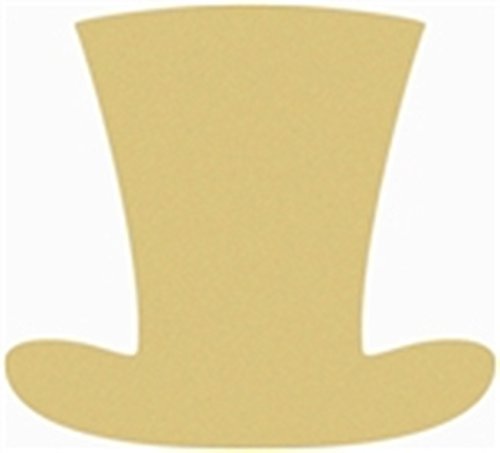 Top Hat Style 2 Unfinished MDF Wood Cutout Variety of Sizes USA Made St. Patrick's Day Decor Home Decor (6") - WoodArtSupply