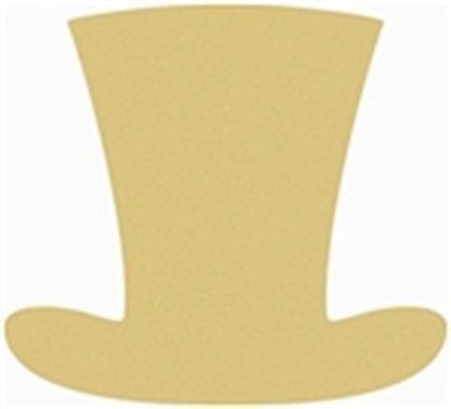 Top Hat Style 2 Unfinished MDF Wood Cutout Variety of Sizes USA Made St. Patrick's Day Decor Home Decor (6") - WoodArtSupply