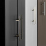 Prepac Elite Functional 8-Piece Garage Cabinets and Storage System Set G, Simplistic Garage Closet Shop Cabinets 16" D x 128" W x 89" H, Black, Prepac