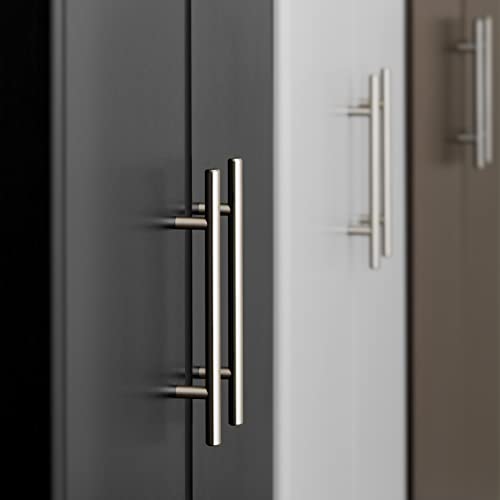 Prepac Elite Functional 2-Piece Garage Cabinets and Storage System Set J, Simplistic Garage Closet Shop Cabinets 16" D x 64" W x 65" H, Black, Prepac