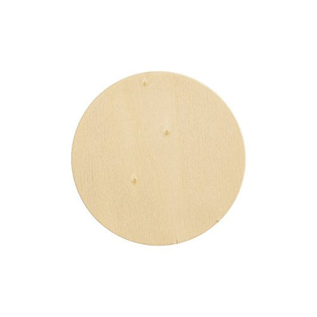 Natural Unfinished Round Wood Circle Cutout 6 Inch - Bag of 10 Craftparts Direct