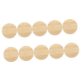 Operitacx 10pcs Round Bamboo Unfinished Bamboo Chips Premium Unfinished Slices Unfinished Round Chips Circle Blank Cutouts Painting Materials Operitacx
