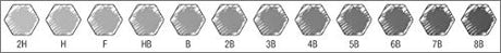 Faber-Castell 9000 Graphite Sketch Pencil Sets Art 8B - 2H set of 12 Faber-Castell