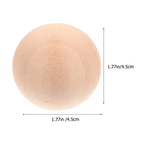 Operitacx 10pcs Wooden Ball Craft for Kids Natural Craft Balls Unfinished Wood Spheres Gse Bingo Balls Only Hardwood Balls Small Wood Balls Bingo Operitacx