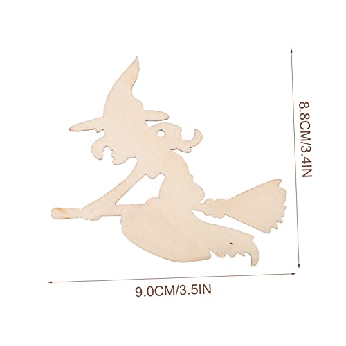 Abaodam 100 Pcs Halloween Wood Chips Lantern Decorative Miniture Decoration Home Decoration Wooden Paint Crafts Spider Wood Shapes Unfinished Wooden Abaodam