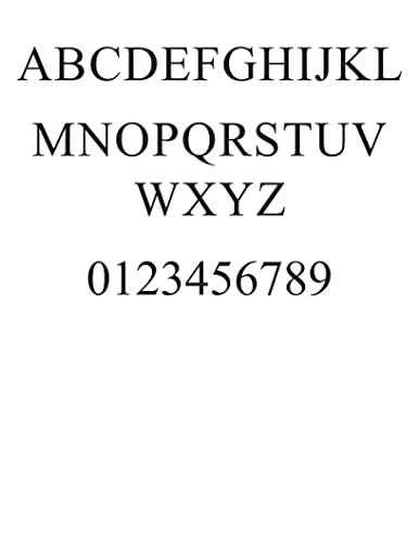 Unfinished Wood Number Set (0-9) in The Times New Roman Bold Font, Available in a Variety of Sizes and Thicknesses (3" Tall (2 Full Sets), 1/8" - WoodArtSupply