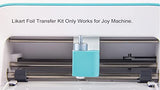 Likart Foil Transfer Kit for Joy, with Foil Transfer Housing, 1 Tip, 30 Pcs Foil Transfer Sheets(Gold/Silver/Eggplant/Emerald/Blue), 10 Pcs Tape LIKART