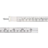 uxcell Self-Adhesive Measuring Tape with Fractions 24 Inches 60cm Workbench Ruler, Peel and Stick Measure Tape for Woodworking, Saw, Drafting Table uxcell
