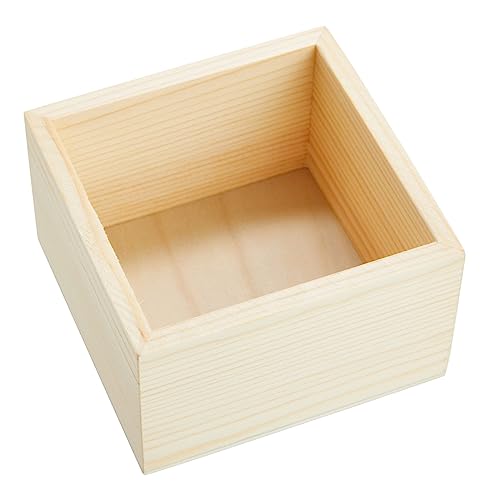 Bright Creations 4 Pack Small Unfinished Wood Boxes for Crafts with Hinged  Magnetic Lid (5.5 x 3.5 x 2 In)