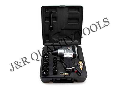 VCT 17PC 1/2" AIR IMPACT WRENCH GUN KIT SOCKETS W/CASE - WoodArtSupply