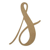 8" Wooden Letter S Unfinished, King Basil Font, Craft Cutout 1-8" Thick Wooden Craft Cutouts
